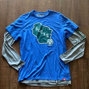Milwaukee Bucks Layered Long Sleeve